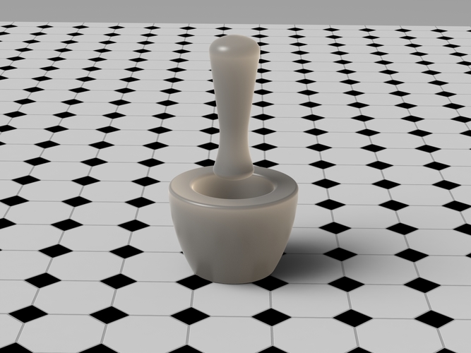 Simple Mortar 3D Print 503028