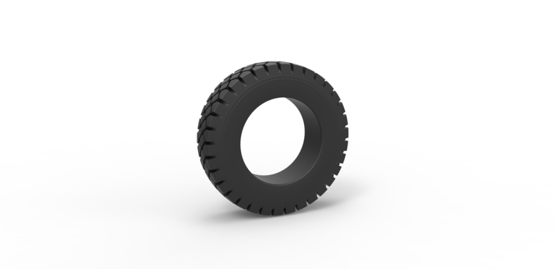 Military truck tire 10 Scale 1:24