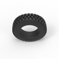 Military truck tire 10 Scale 1:24 - Thumbnail 6