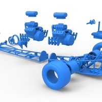 Front engine dragster with 2 V8 Scale 1:25 - Thumbnail 21