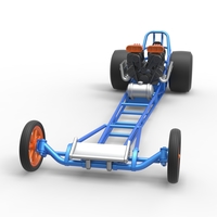 Front engine dragster with double supercharged V8 1:25 - Thumbnail 4