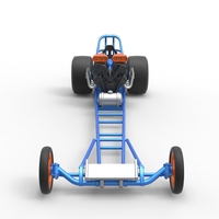 Front engine dragster with double supercharged V8 1:25 - Thumbnail 6