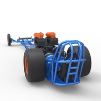 Front engine dragster with double supercharged V8 1:25 - Thumbnail 12