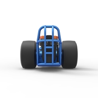 Front engine dragster with double supercharged V8 1:25 - Thumbnail 14