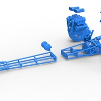 Front engine dragster with double supercharged V8 1:25 - Thumbnail 15