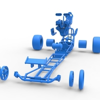 Front engine dragster with double supercharged V8 1:25 - Thumbnail 18