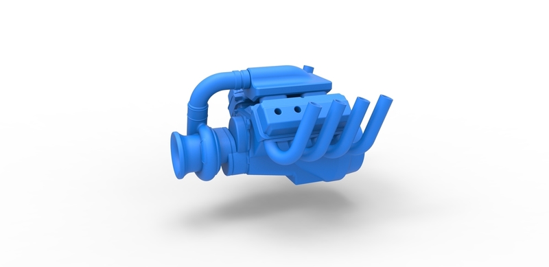 Diecast Funny car Turbo Engine Scale 1:25