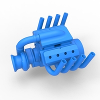 Diecast Funny car Turbo Engine Scale 1:25 - Thumbnail 3