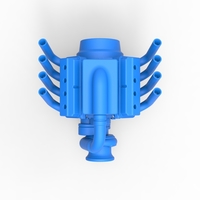 Diecast Funny car Turbo Engine Scale 1:25 - Thumbnail 8