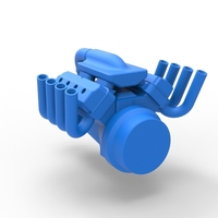 Diecast Funny car Turbo Engine Scale 1:25 - Thumbnail 12