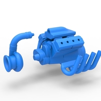 Diecast Funny car Turbo Engine Scale 1:25 - Thumbnail 15