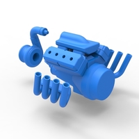 Diecast Funny car Turbo Engine Scale 1:25 - Thumbnail 18