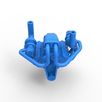 Diecast Twin turbo supercharged V8 Engine Scale 1:25 - Thumbnail 5