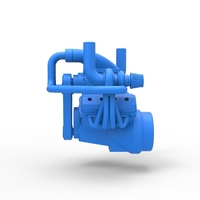 Diecast Twin turbo supercharged V8 Engine Scale 1:25 - Thumbnail 8