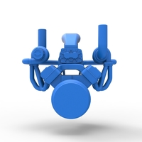 Diecast Twin turbo supercharged V8 Engine Scale 1:25 - Thumbnail 12