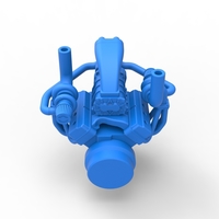 Diecast Twin turbo supercharged V8 Engine Scale 1:25 - Thumbnail 13