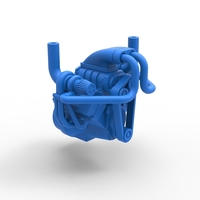 Diecast Twin turbo supercharged V8 Engine Scale 1:25 - Thumbnail 15