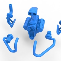 Diecast Twin turbo supercharged V8 Engine Scale 1:25 - Thumbnail 20