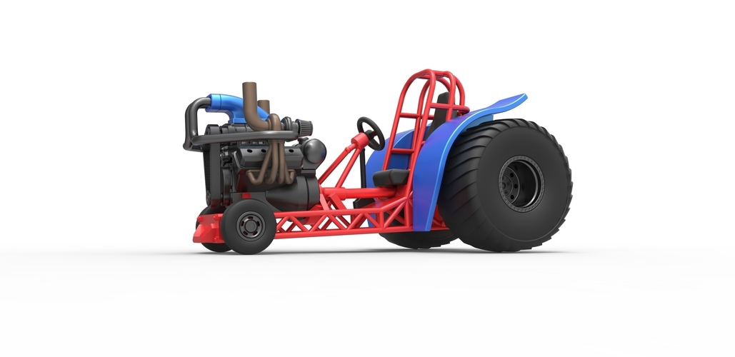 Mini Rod pulling tractor 6 Scale 1:25 3D Print 503289