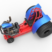 Mini Rod pulling tractor 6 Scale 1:25 - Thumbnail 3