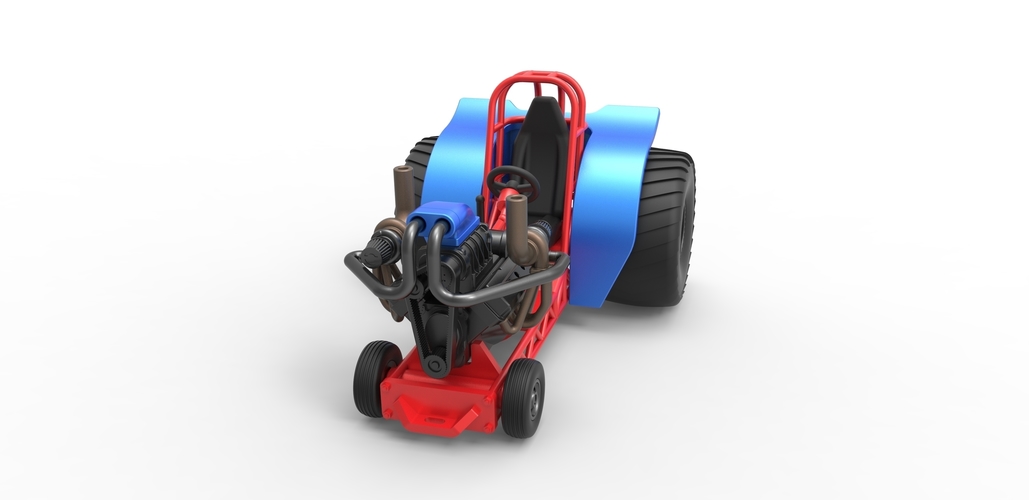 Mini Rod pulling tractor 6 Scale 1:25 3D Print 503291