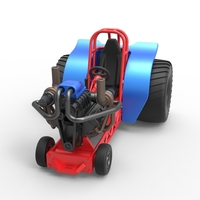 Mini Rod pulling tractor 6 Scale 1:25 - Thumbnail 4