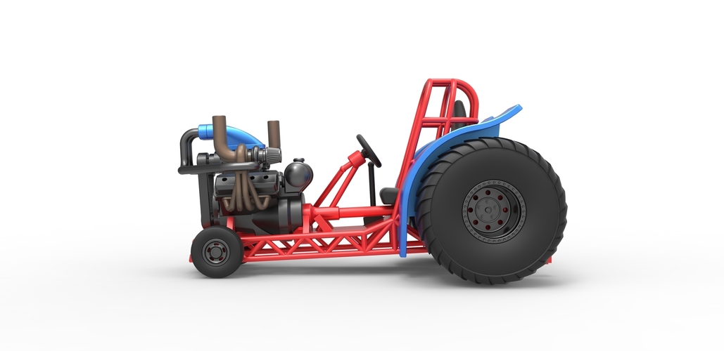 Diecast Mini Rod pulling tractor 6 Scale 1:25 3D Print 503295