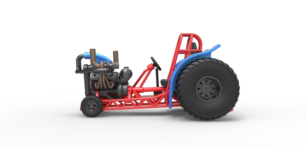 Mini Rod pulling tractor 6 Scale 1:25 3D Print 503295