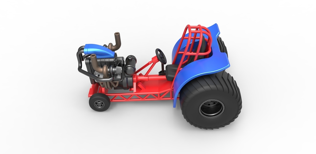 Diecast Mini Rod pulling tractor 6 Scale 1:25 3D Print 503296