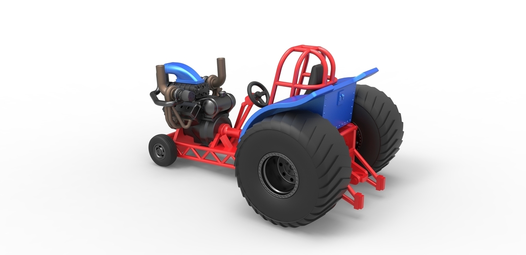 Mini Rod pulling tractor 6 Scale 1:25 3D Print 503298