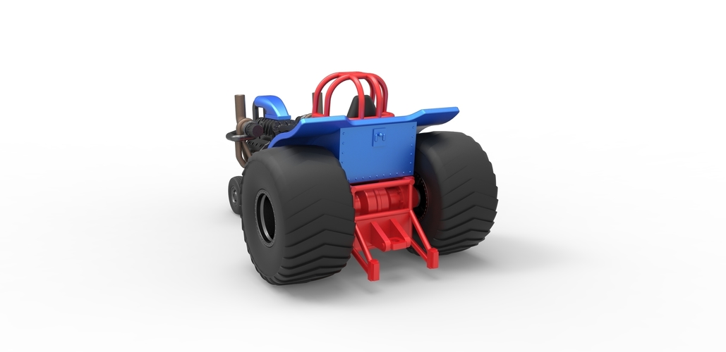 Mini Rod pulling tractor 6 Scale 1:25 3D Print 503299