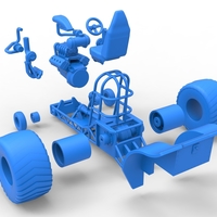 Mini Rod pulling tractor 6 Scale 1:25 - Thumbnail 21