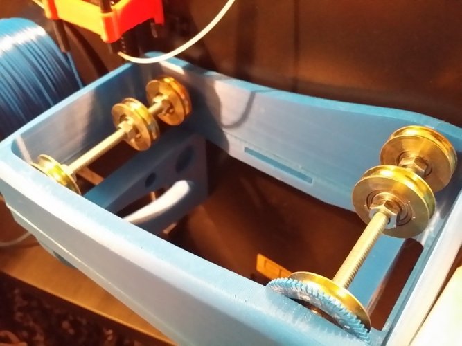 Spool Holder with filament speed sensor W/ Creator Pro adaptor 3D Print 50337