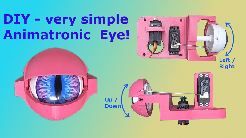 Simple animatronic eye