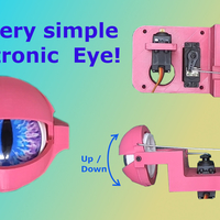 Small Simple animatronic eye 3D Printing 503411