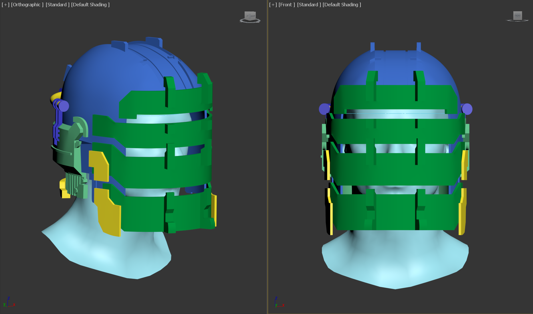 3D Printed Dead Space Engineer Lvl 3 Helmet model for 3D-Print by Mike  Danny