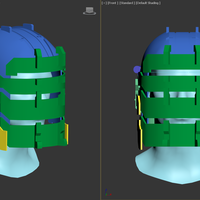 Small Dead Space Engineer Lvl 3 Helmet model for 3D-Print 3D Printing 503422