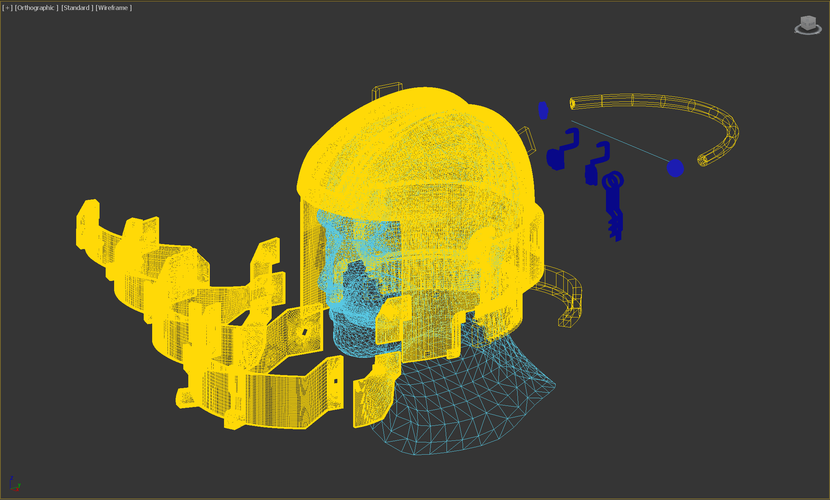Dead Space Engineer Lvl 3 Helmet model for 3D-Print 3D Print 503426