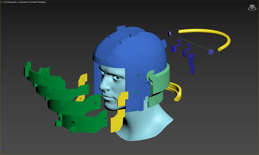 Dead Space Engineer Lvl 3 Helmet model for 3D-Print 3D Print 503427