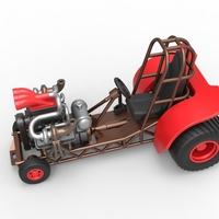 Mini Rod pulling tractor 7 Scale 1:25 - Thumbnail 3