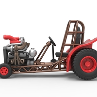 Mini Rod pulling tractor 7 Scale 1:25 - Thumbnail 8