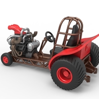 Mini Rod pulling tractor 7 Scale 1:25 - Thumbnail 11
