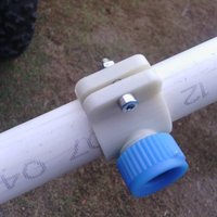 Small Spray nozzle saddle for 25mm pvc pipe. 3D Printing 50344