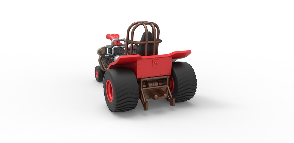 Mini Rod pulling tractor 7 Scale 1:25 3D Print 503440