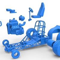 Mini Rod pulling tractor 7 Scale 1:25 - Thumbnail 15