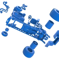 Mini Rod pulling tractor 7 Scale 1:25 - Thumbnail 16