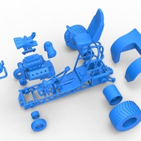 Mini Rod pulling tractor 7 Scale 1:25 - Thumbnail 17