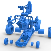 Mini Rod pulling tractor 7 Scale 1:25 - Thumbnail 18