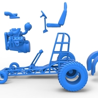 Mini Rod pulling tractor 7 Scale 1:25 - Thumbnail 19