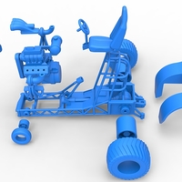 Mini Rod pulling tractor 7 Scale 1:25 - Thumbnail 20